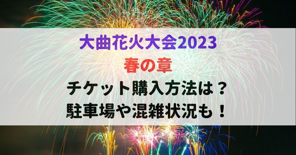 大曲花火大会チケット　2023